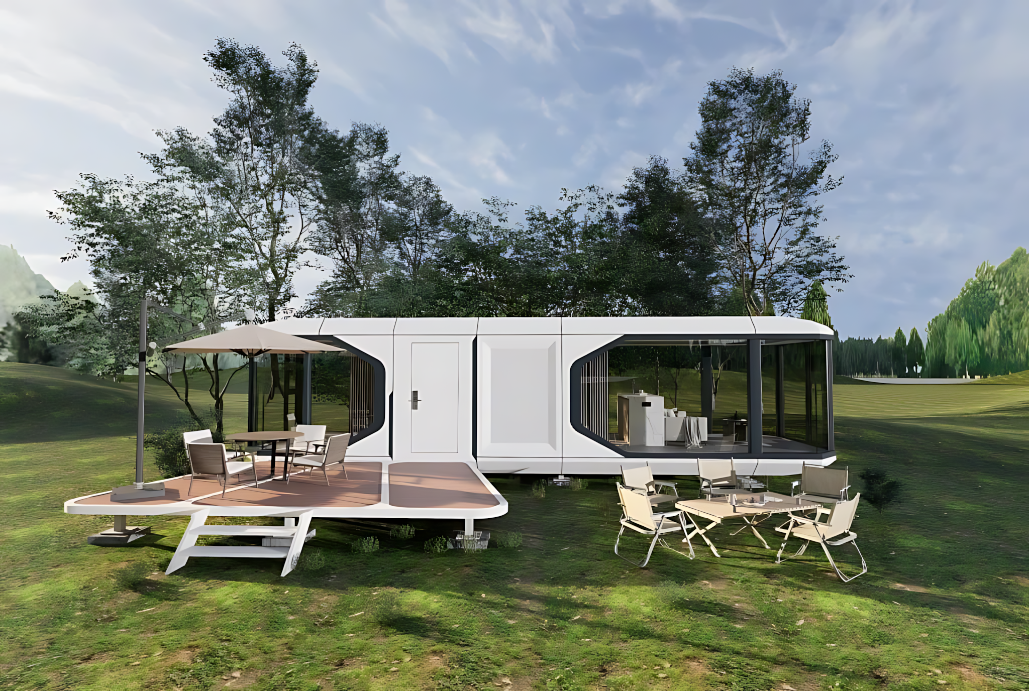 Modular home exterior design