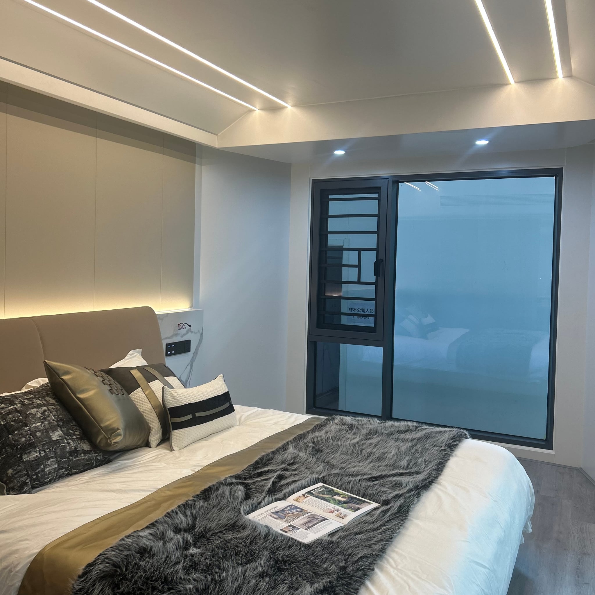 Modular home interior living space