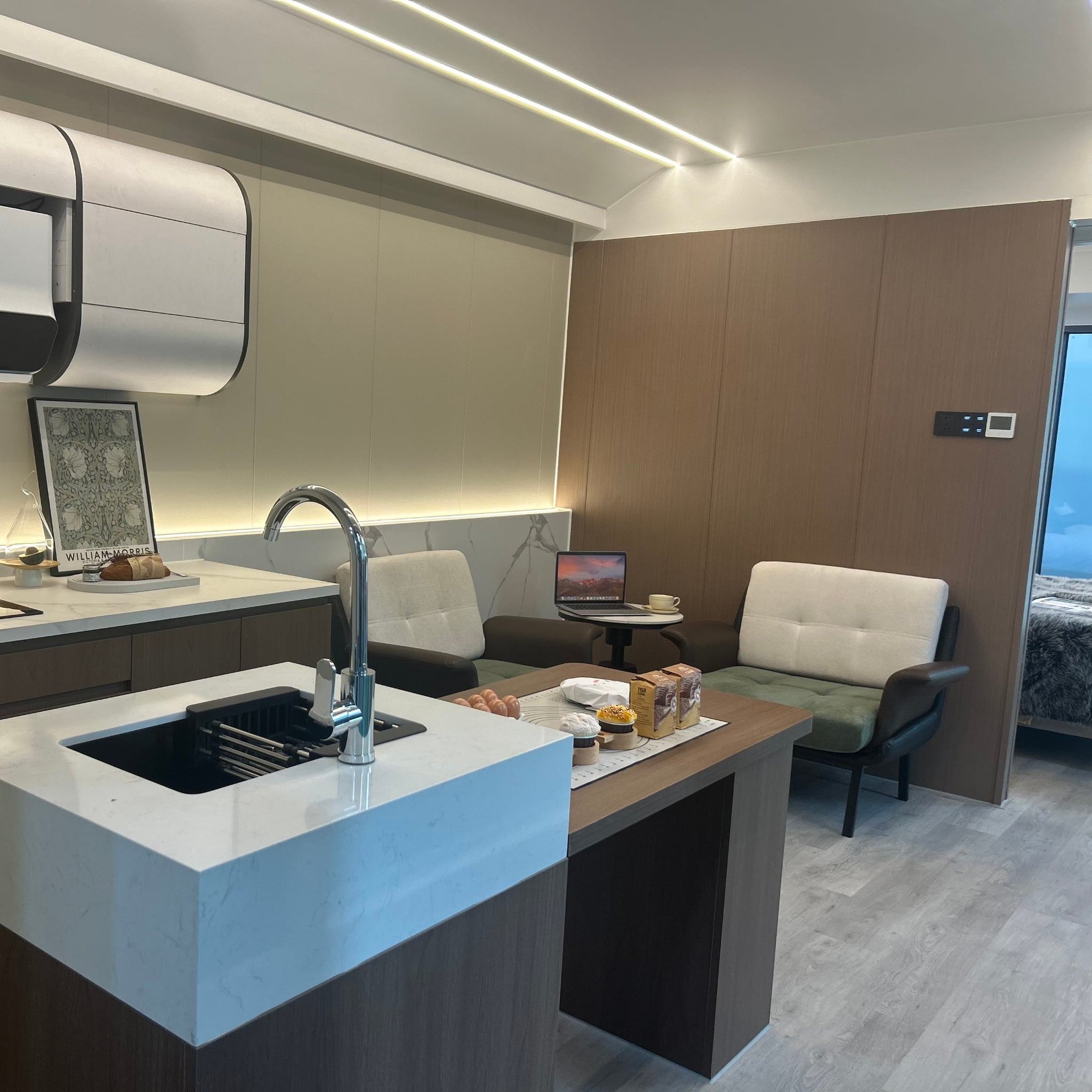 Modular home interior bedroom