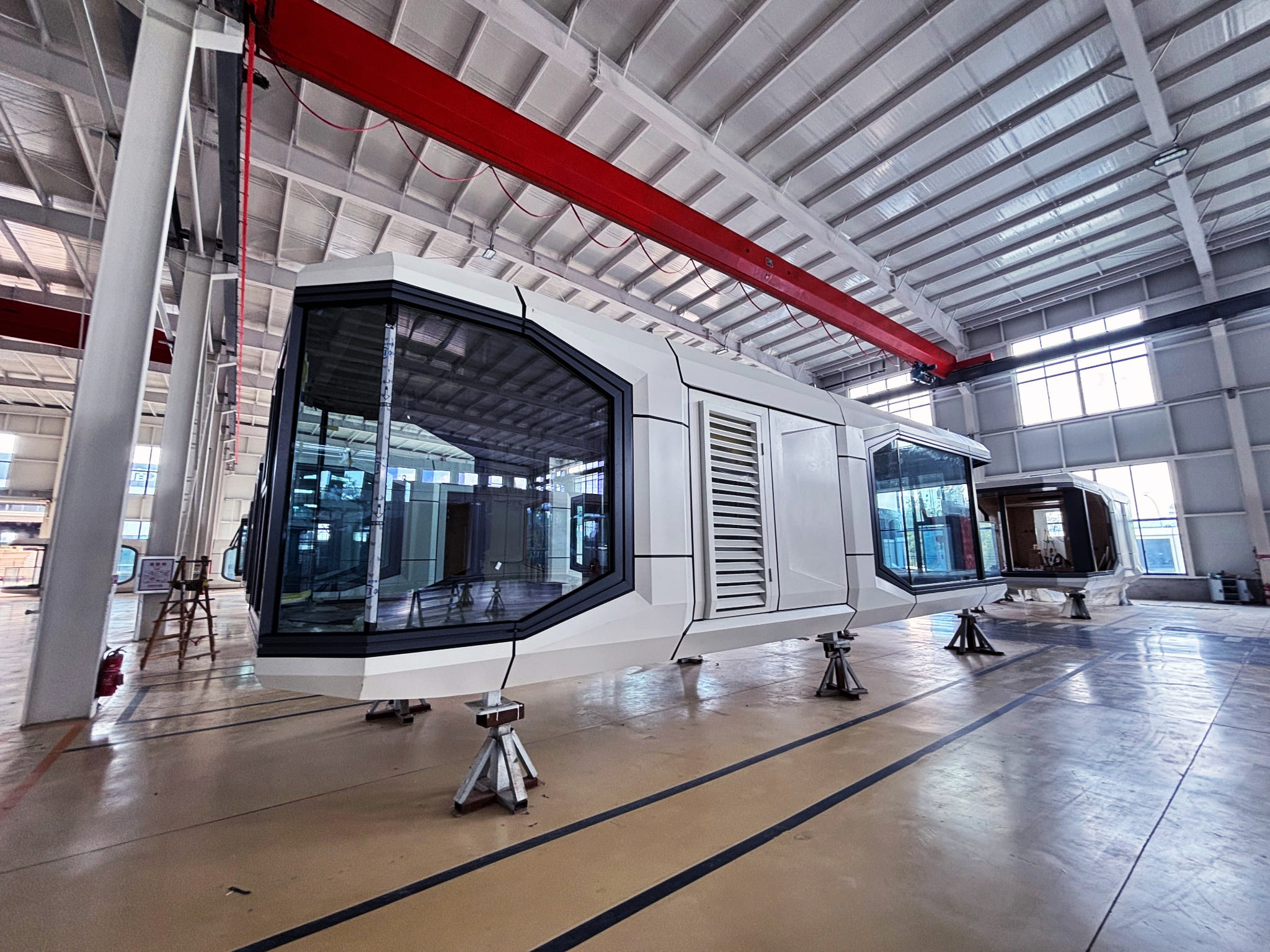 Factory production of modular home units